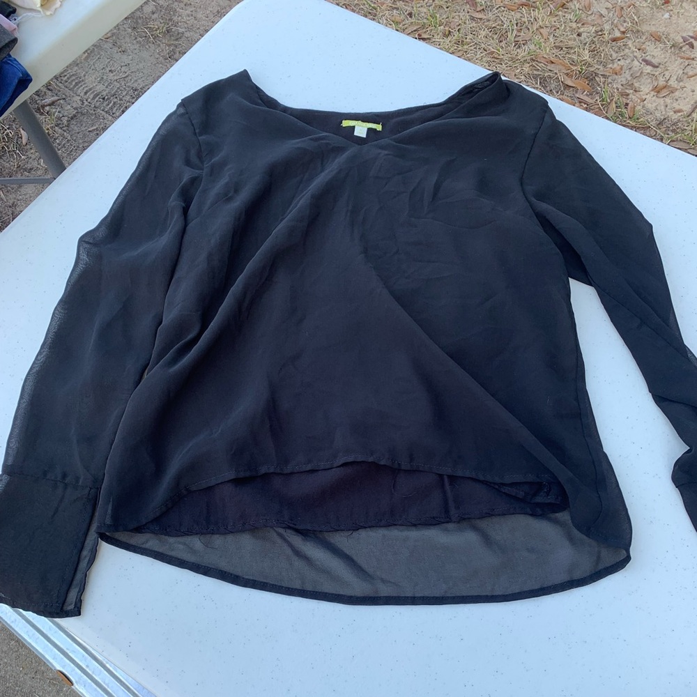Gianni Bini Black long sleeve Blouse - Small